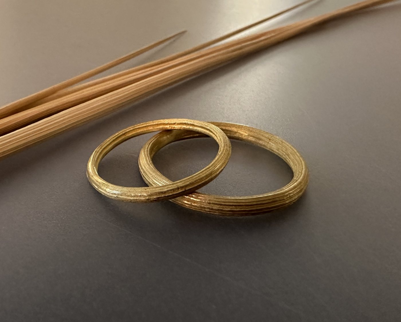 Strandhafer Ringe 750er Gold