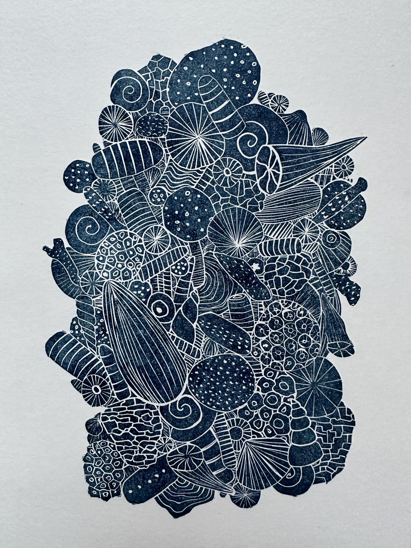 Korallenkalk blau