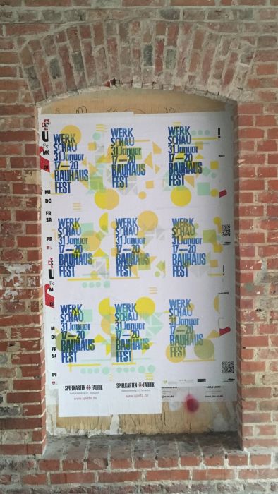 Bauhausfest Plakatwand